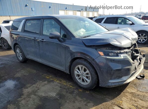 KNDNB4H36N6130925 2022 KIA CARNIVAL Черный Передняя правая четверть