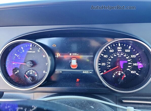 KNDNB4H36P6278267 2023 KIA CARNIVAL Синий Вид щитка приборов
