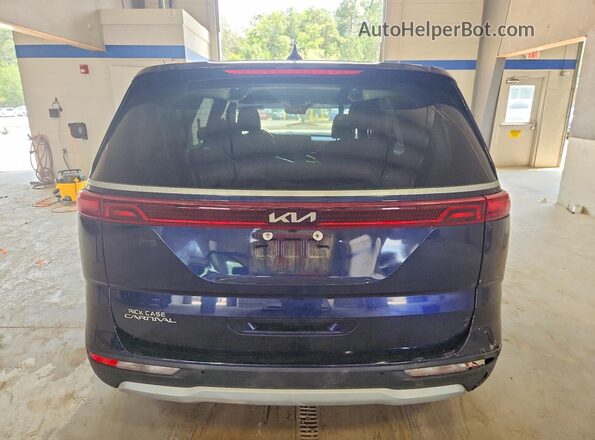 KNDNB4H37P6238652 2023 KIA CARNIVAL Blue Вид ззаду