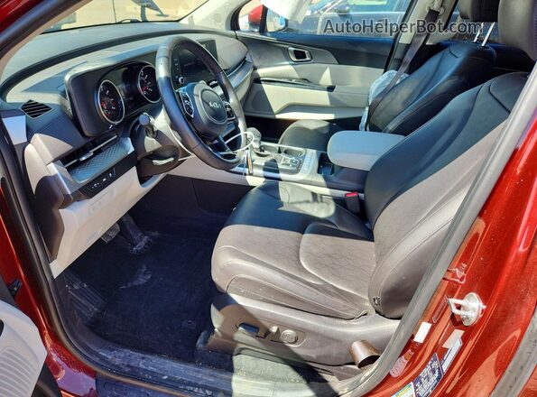 KNDNB4H38R6329450 2024 KIA CARNIVAL Red წინა სალონის ხედი