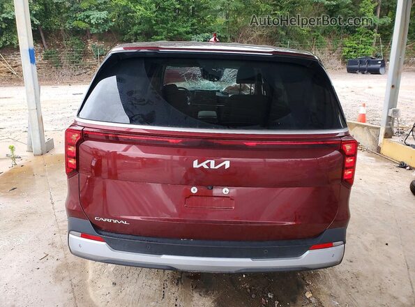 KNDNB5K32T6586674 2026 KIA CARNIVAL Красный Вид сзади