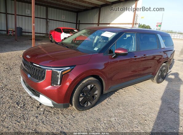 KNDNB5KAXT6110865 2026 KIA CARNIVAL MPV HYBRID Бордовый Передняя левая четверть