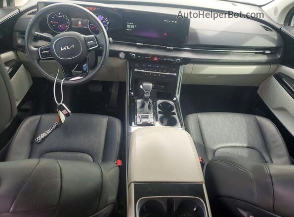 KNDNC5H34R6370368 2024 KIA CARNIVAL White Вид панелі приладів