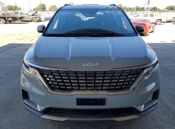 KNDNE5H31R6403644 2024 KIA CARNIVAL Gray Front view