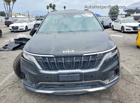 KNDNE5H33P6299199 2023 KIA CARNIVAL Black Vista frontal
