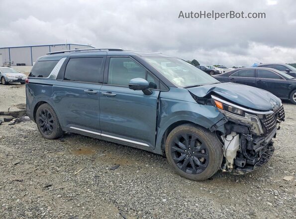 KNDNE5H35N6086915 2022 KIA CARNIVAL Синий Передняя правая четверть