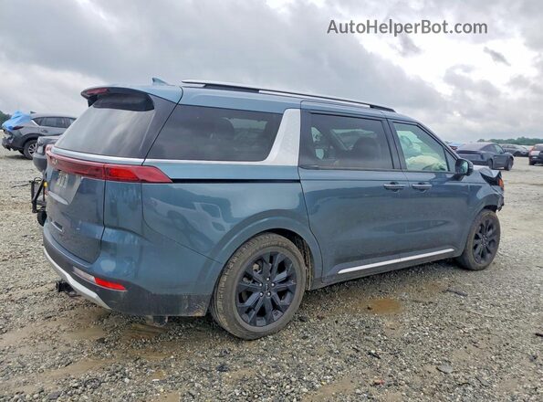 KNDNE5H35N6086915 2022 KIA CARNIVAL Синий Задняя правая четверть
