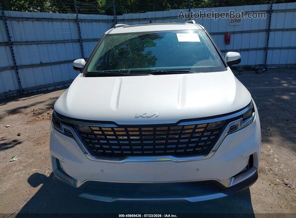 KNDNE5H37N6171755 2022 KIA CARNIVAL MPV White Vista del cuadro de instrumentos