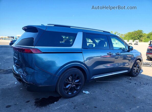 KNDNE5H38P6285993 2023 KIA CARNIVAL Teal Задня права чверть