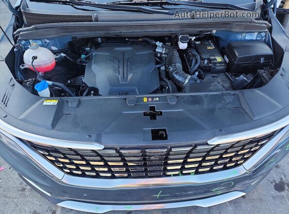 KNDNE5H38P6285993 2023 KIA CARNIVAL Teal Вид підкапотного простору
