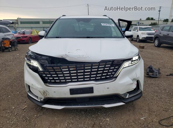 KNDNE5H3XR6337417 2024 KIA CARNIVAL White Դիմացի տեսք