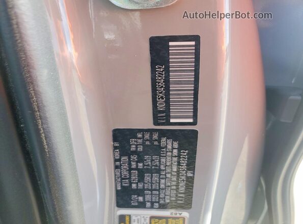 KNDNE5K34S6482242 2025 KIA CARNIVAL Silver VIN կոդի պիտակի տեսք