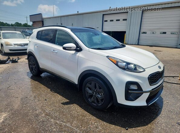KNDP63AC0L7771626 2020 KIA SPORTAGE Белый Передняя правая четверть