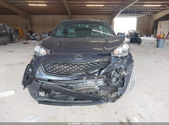 KNDP63AC0M7883960 2021 KIA SPORTAGE Blue Սարքավորումների վահանակի տեսք