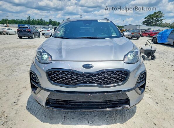 KNDP63AC0M7918271 2021 KIA SPORTAGE Silver Front view