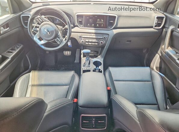 KNDP63AC0M7918271 2021 KIA SPORTAGE Silver Dashboard view