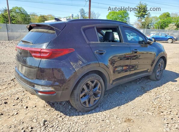 KNDP63AC1M7889167 2021 KIA SPORTAGE Black Tył prawy
