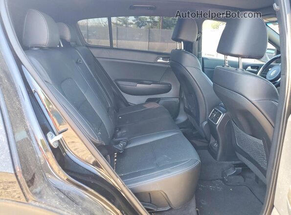 KNDP63AC1M7889167 2021 KIA SPORTAGE Black Widok wnętrza z tyłu