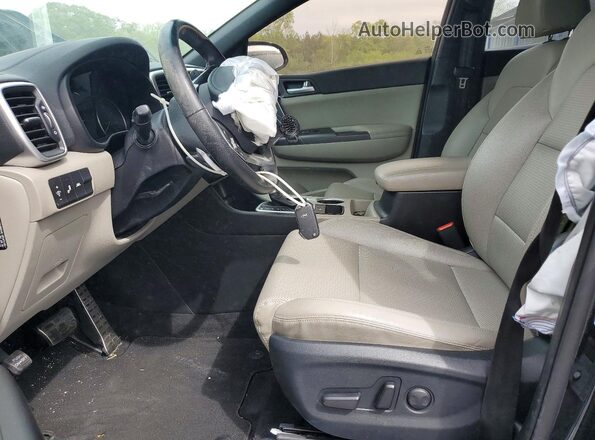 KNDP63AC1N7020926 2022 KIA SPORTAGE Black წინა სალონის ხედი
