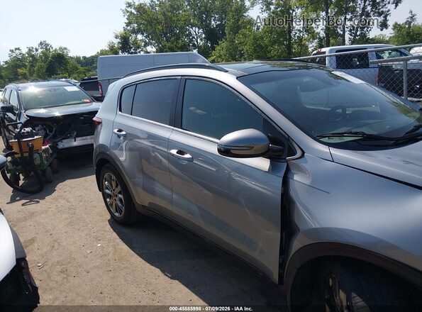 KNDP63AC2M7934777 2021 KIA SPORTAGE Gray უკანა სალონის ხედი