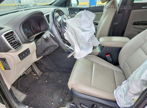KNDP63AC2N7014388 2022 KIA SPORTAGE Черный Вид салона спереди
