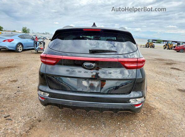 KNDP63AC2N7014388 2022 KIA SPORTAGE Черный Вид сзади