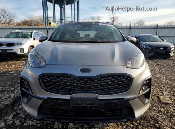 KNDP63AC3M7866859 2021 KIA SPORTAGE Gray Widok z przodu