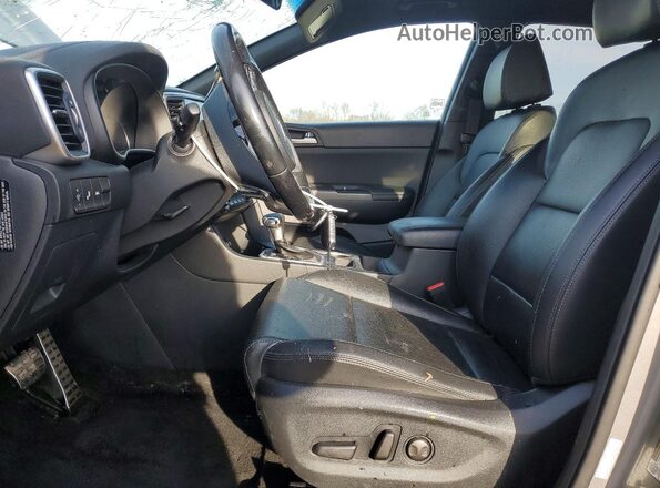 KNDP63AC3M7866859 2021 KIA SPORTAGE Gray Widok wnętrza z przodu
