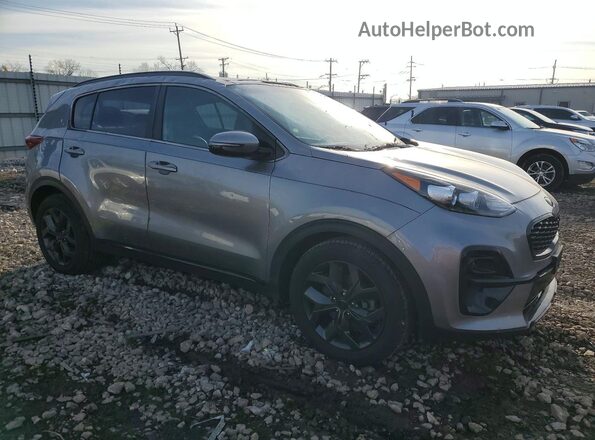 KNDP63AC3M7866859 2021 KIA SPORTAGE Gray Przód prawy