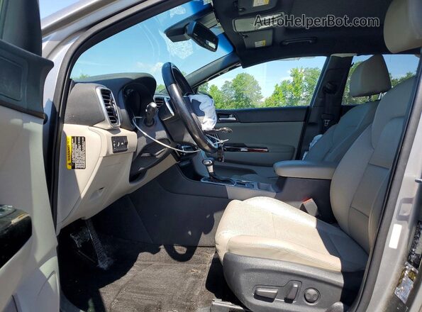 KNDP63AC4L7635614 2020 KIA SPORTAGE Gray Front interior view