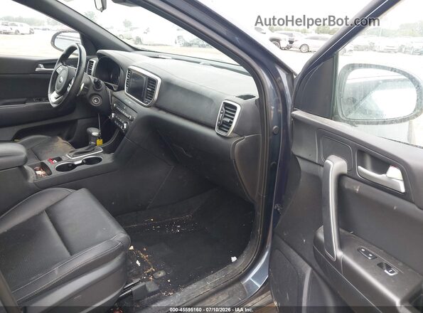 KNDP63AC5L7725483 2020 KIA SPORTAGE Синий Вид салона спереди