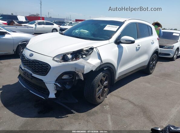 KNDP63AC7L7695158 2020 KIA SPORTAGE Белый Передняя левая четверть