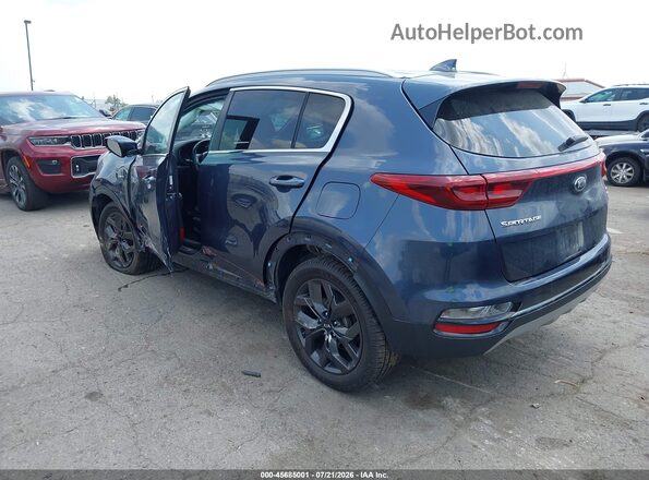 KNDP6CAC1L7687279 2020 KIA SPORTAGE Navy Задняя левая четверть