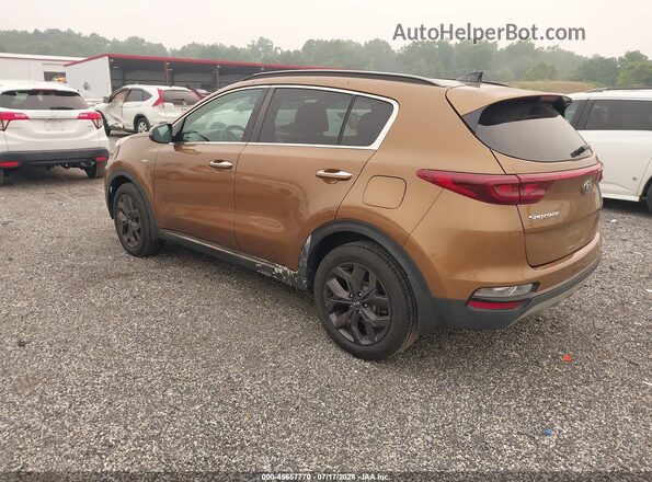 KNDP6CAC2L7709743 2020 KIA SPORTAGE Orange Задня ліва чверть