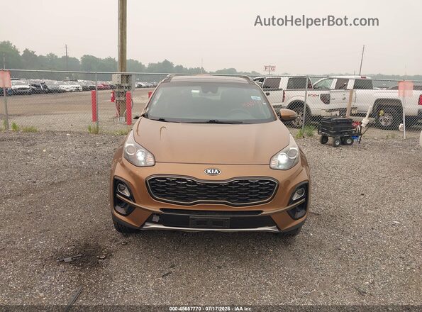 KNDP6CAC2L7709743 2020 KIA SPORTAGE Orange Вид задньої частини салону