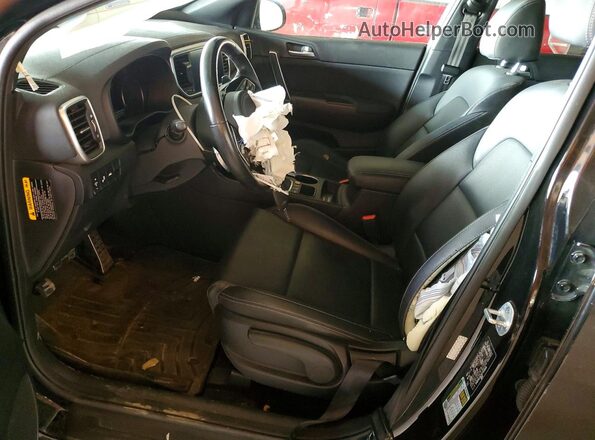 KNDP6CAC3L7714045 2020 KIA SPORTAGE Черный Вид салона спереди