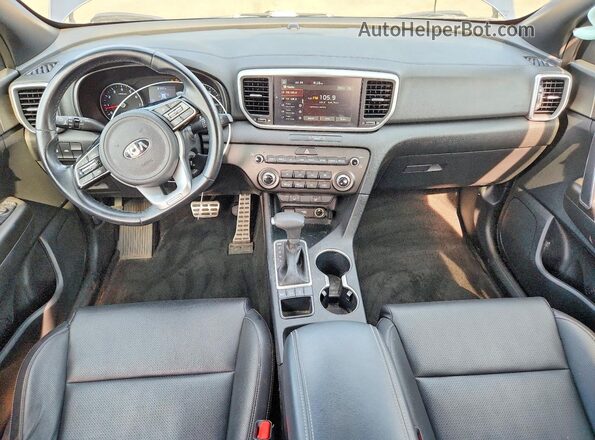 KNDP6CAC3M7901416 2021 KIA SPORTAGE Charcoal Widok deski rozdzielczej