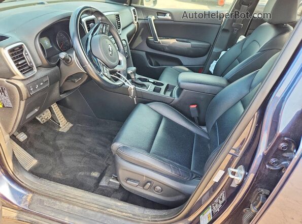 KNDP6CAC3M7901416 2021 KIA SPORTAGE Charcoal Widok wnętrza z przodu