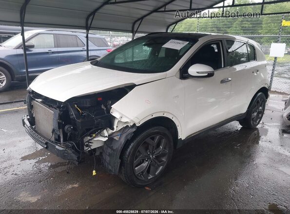 KNDP6CAC4L7833089 2020 KIA SPORTAGE White Առջևի ձախ երեք քառորդ տեսարան