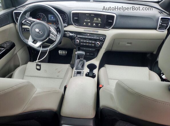KNDP6CAC4N7015414 2022 KIA SPORTAGE White Vista del salpicadero