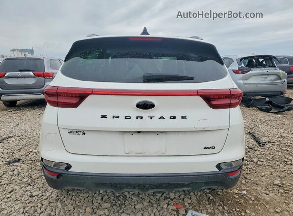 KNDP6CAC4N7015414 2022 KIA SPORTAGE White Vista trasera