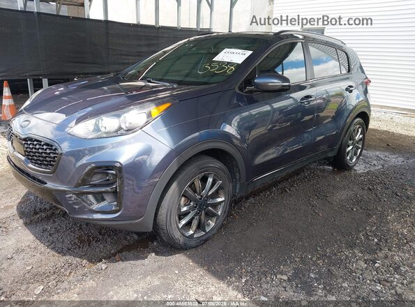 KNDP6CAC5M7890144 2021 KIA SPORTAGE Blue Przód lewy
