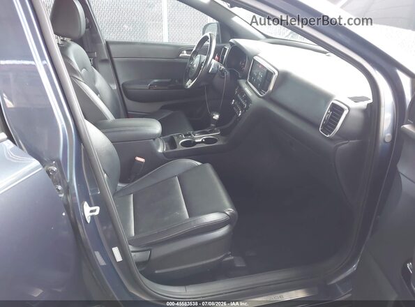 KNDP6CAC5M7890144 2021 KIA SPORTAGE Blue Widok wnętrza z przodu