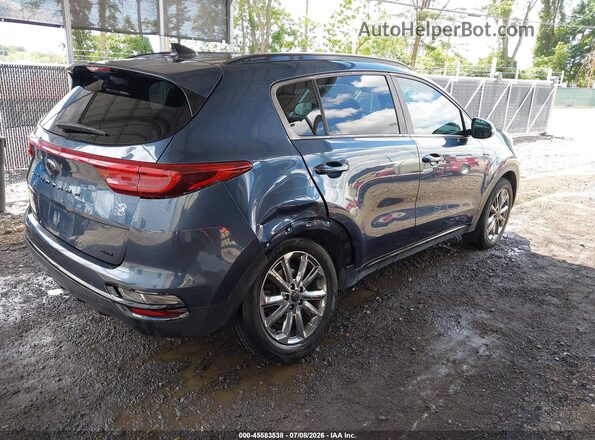 KNDP6CAC5M7890144 2021 KIA SPORTAGE Blue Tył prawy