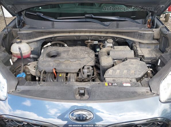 KNDP6CAC5M7890144 2021 KIA SPORTAGE Blue Widok z tyłu