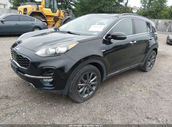 KNDP6CAC6L7772666 2020 KIA SPORTAGE Black Vista tres cuartos delantera izquierda