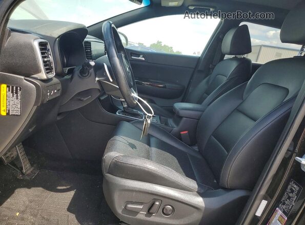KNDP6CAC6M7909008 2021 KIA SPORTAGE Charcoal Widok wnętrza z przodu