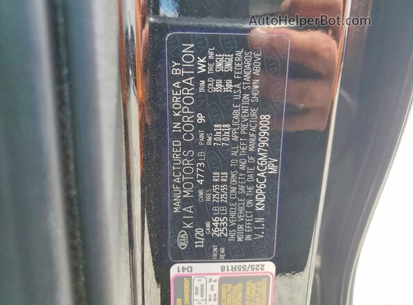 KNDP6CAC6M7909008 2021 KIA SPORTAGE Charcoal Widok wnętrza 360 stopni
