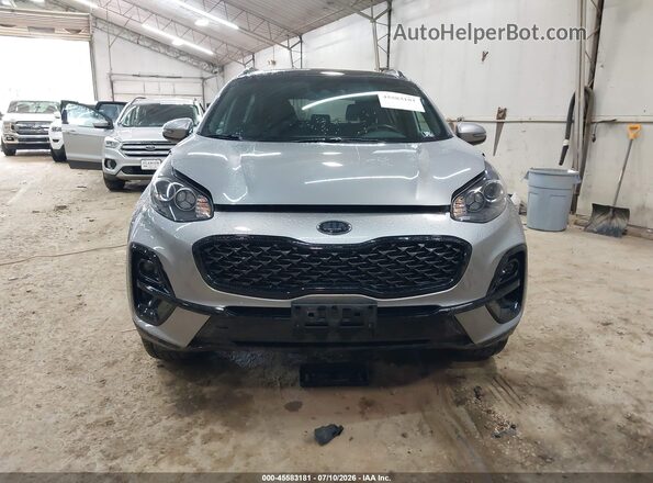 KNDP6CAC7N7017089 2022 KIA SPORTAGE Silver Вид задньої частини салону