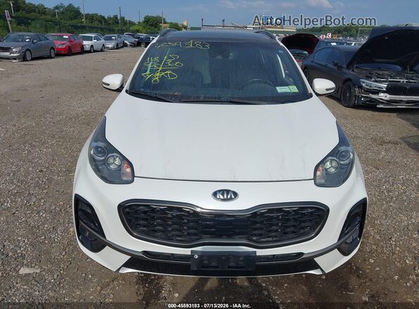 KNDP6CAC8L7744058 2020 KIA SPORTAGE White Սարքավորումների վահանակի տեսք